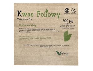 Naturalny kwas foliowy w proszku, witamina B9 dla ciężarnych 7,8 g - 120 porcji